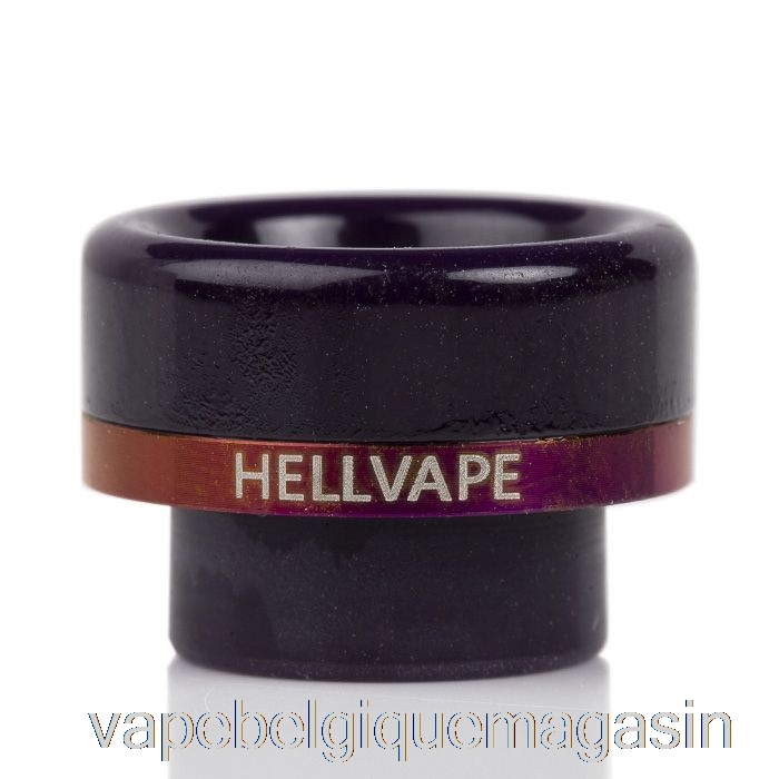 Vape Belgique Hellvape Ag+/passage Rda Drip Tip Violet Foncé